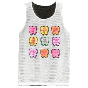 Valentines Day Dental Tooth Candy Retro Dentist Mesh Reversible Basketball Jersey Tank