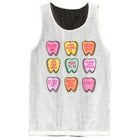 Valentines Day Dental Tooth Candy Retro Dentist Mesh Reversible Basketball Jersey Tank