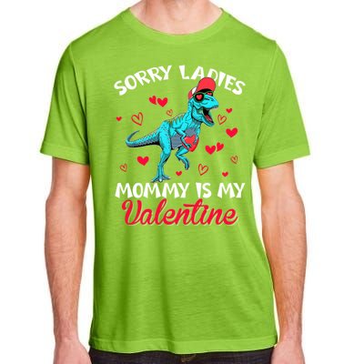 Valentines Day Dinosaur Heart Mom Funny Lovers Cool Gift Adult ChromaSoft Performance T-Shirt