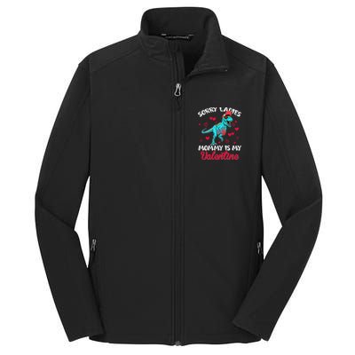 Valentines Day Dinosaur Heart Mom Funny Lovers Cool Gift Core Soft Shell Jacket