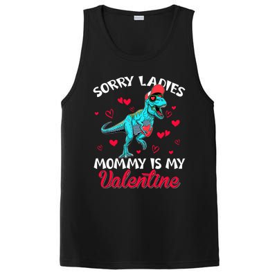 Valentines Day Dinosaur Heart Mom Funny Lovers Cool Gift PosiCharge Competitor Tank