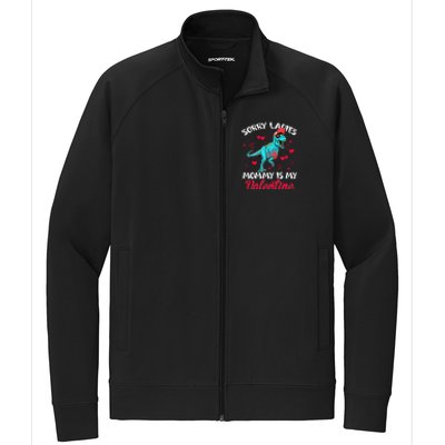 Valentines Day Dinosaur Heart Mom Funny Lovers Cool Gift Stretch Full-Zip Cadet Jacket