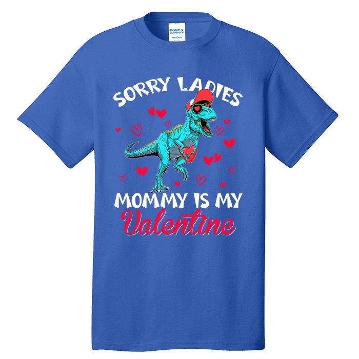 Valentines Day Dinosaur Heart Mom Funny Lovers Cool Gift Tall T-Shirt