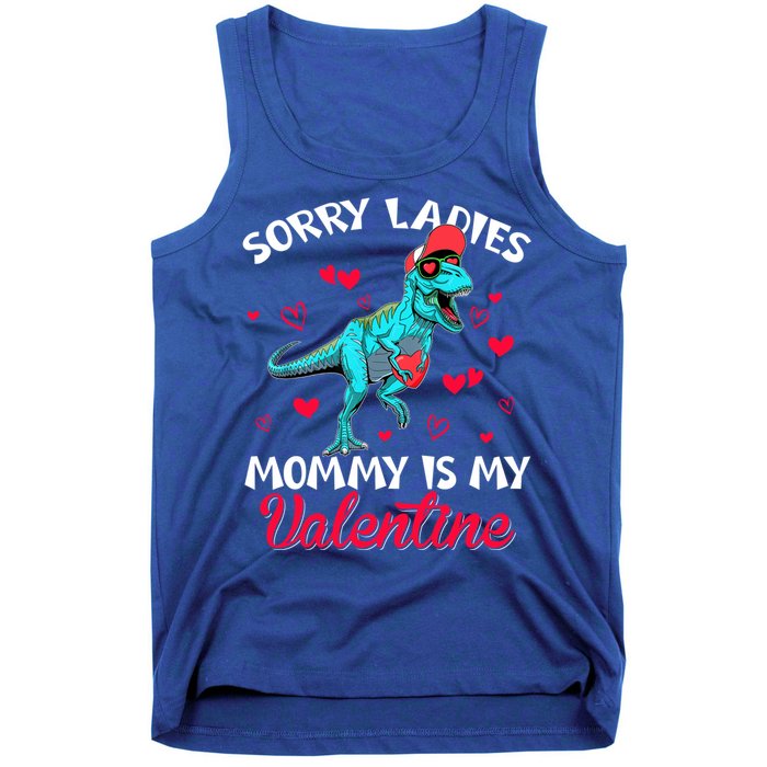 Valentines Day Dinosaur Heart Mom Funny Lovers Cool Gift Tank Top