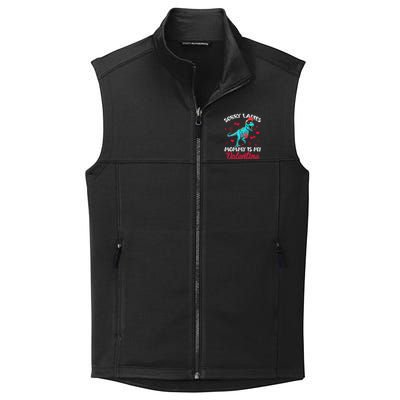 Valentines Day Dinosaur Heart Mom Funny Lovers Cool Gift Collective Smooth Fleece Vest