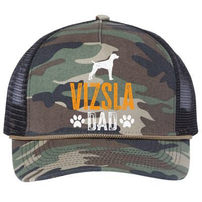 Vizsla Dad Design Dog Daddy Vizsla Father Dad Owner Lover Retro Rope Trucker Hat Cap