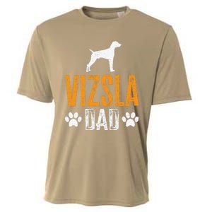 Vizsla Dad Design Dog Daddy Vizsla Father Dad Owner Lover Cooling Performance Crew T-Shirt