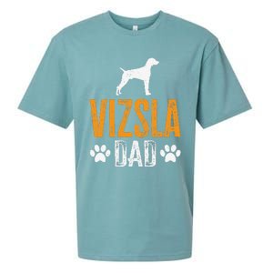 Vizsla Dad Design Dog Daddy Vizsla Father Dad Owner Lover Sueded Cloud Jersey T-Shirt