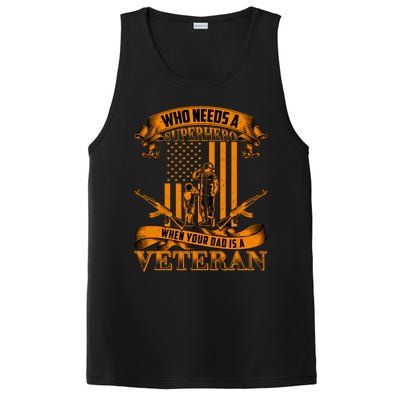 Veteran Dad Design Who Needs A Superhero PosiCharge Competitor Tank