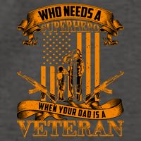 Veteran Dad Design Who Needs A Superhero Vector Backpack