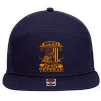 Veteran Dad Design Who Needs A Superhero 7 Panel Mesh Trucker Snapback Hat