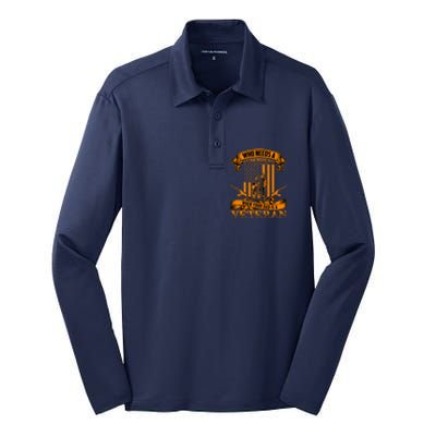 Veteran Dad Design Who Needs A Superhero Silk Touch Performance Long Sleeve Polo