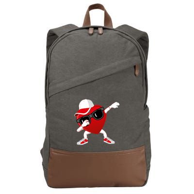 Valentines Day Dabbing Heart Valentine Funny Meaningful Gift Cotton Canvas Backpack
