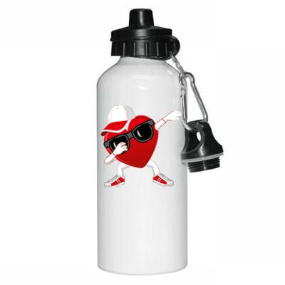 Valentines Day Dabbing Heart Valentine Funny Meaningful Gift Aluminum Water Bottle