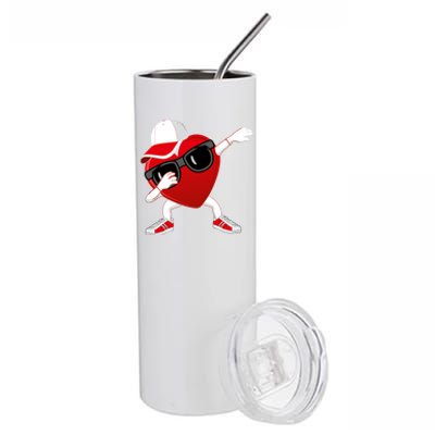 Valentines Day Dabbing Heart Valentine Funny Meaningful Gift Stainless Steel Tumbler