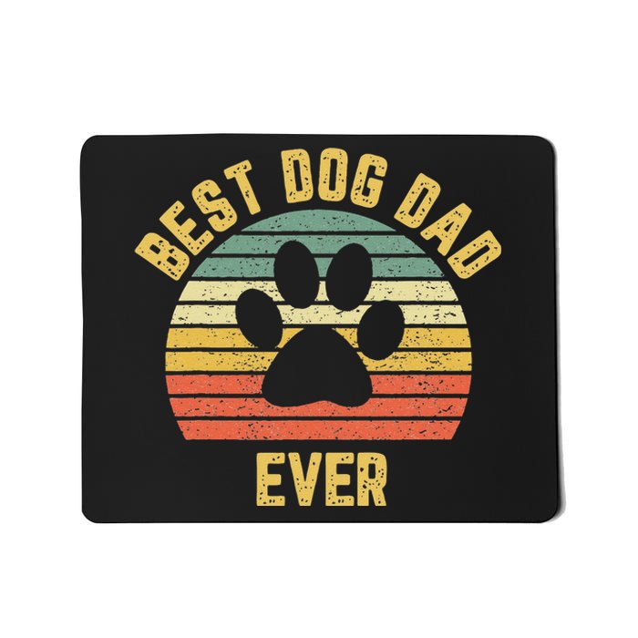 Vintage Dog Dad Cool Fathers Day Gift Retro Mousepad