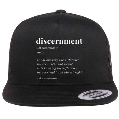 Vintage Discernment Definition Christian Jesus Christ Flatbill Hat