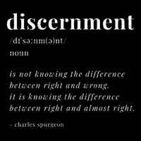 Vintage Discernment Definition Christian Jesus Christ Poster