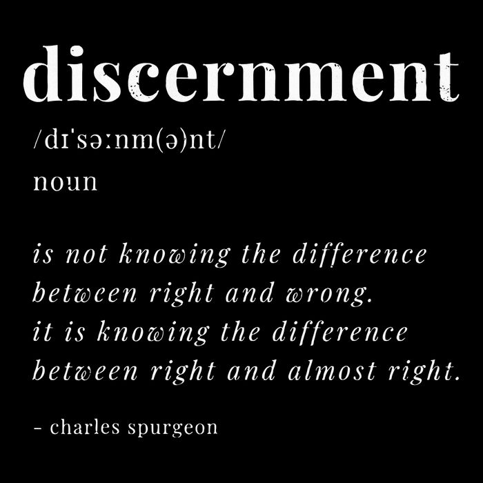 Vintage Discernment Definition Christian Jesus Christ Poster