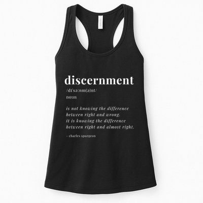 Vintage Discernment Definition Christian Jesus Christ Womens Tank Top