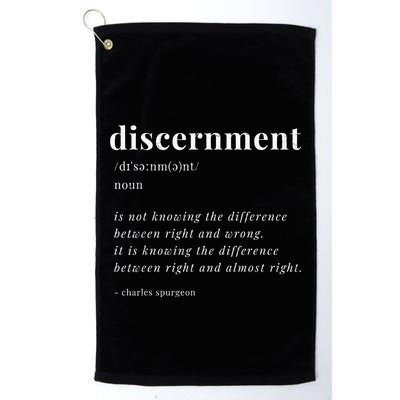 Vintage Discernment Definition Christian Jesus Christ Golf Towel