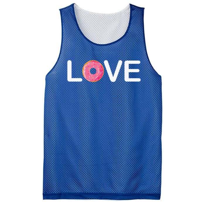 Valentine's Day Donut Love Gift Mesh Reversible Basketball Jersey Tank