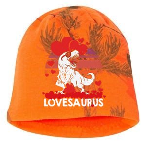 Valentines Day Dinosaur Lovesaurus Hearts Teens Funny Gift Kati - Camo Knit Beanie