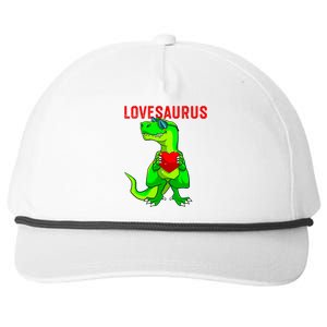 Valentines Day Dinosaur T Rex Valentine Lovesaurus Funny Gift Snapback Five-Panel Rope Hat