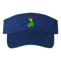 Valentines Day Dinosaur T Rex Valentine Lovesaurus Funny Gift Valucap Bio-Washed Visor