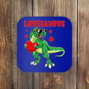 Valentines Day Dinosaur T Rex Valentine Lovesaurus Cute Gift Coaster