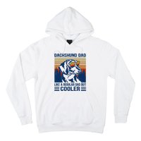 Vintage Dachshund Dad Like A Regular Dad But Cooler Funny (1) Hoodie