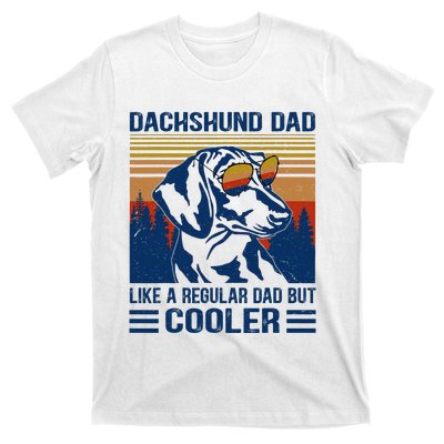 Vintage Dachshund Dad Like A Regular Dad But Cooler Funny (1) T-Shirt