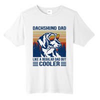 Vintage Dachshund Dad Like A Regular Dad But Cooler Funny (1) Tall Fusion ChromaSoft Performance T-Shirt