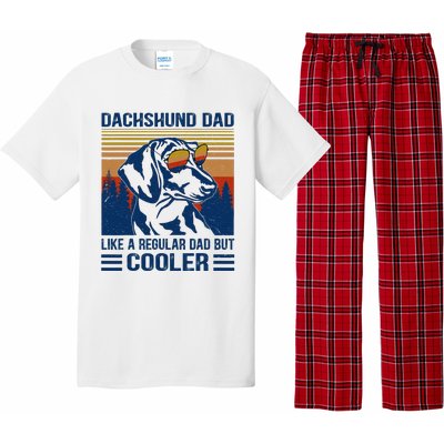 Vintage Dachshund Dad Like A Regular Dad But Cooler Funny (1) Pajama Set