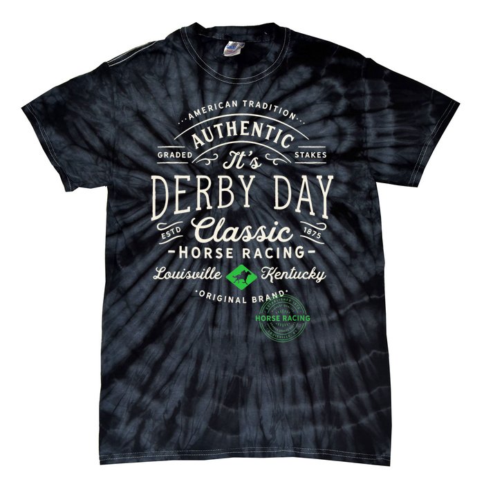 Vintage Derby Day Louisville Kentucky Horse Racing Tie-Dye T-Shirt