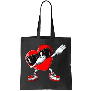 Valentines Day Dabbing Heart Love Dab Dance Funny Tote Bag