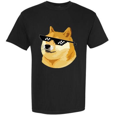 Vintage Doge Dogecoin Shiba Inu Coin Token Garment-Dyed Heavyweight T-Shirt