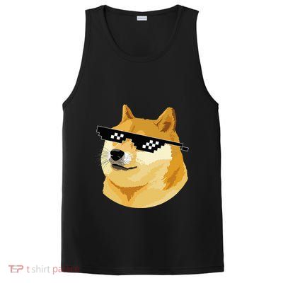 Vintage Doge Dogecoin Shiba Inu Coin Token PosiCharge Competitor Tank