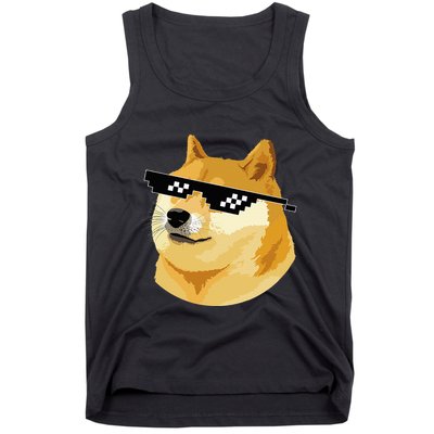 Vintage Doge Dogecoin Shiba Inu Coin Token Tank Top