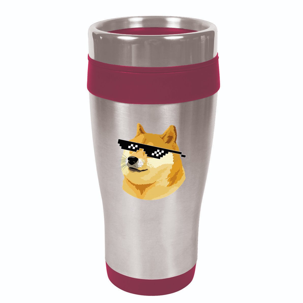 Vintage Doge Dogecoin Shiba Inu Coin Token 16oz Travel Tumbler