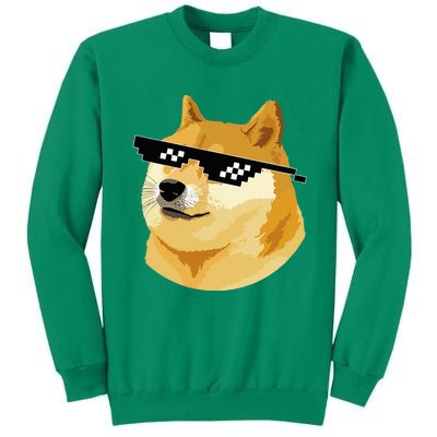 Vintage Doge Dogecoin Shiba Inu Coin Token Sweatshirt