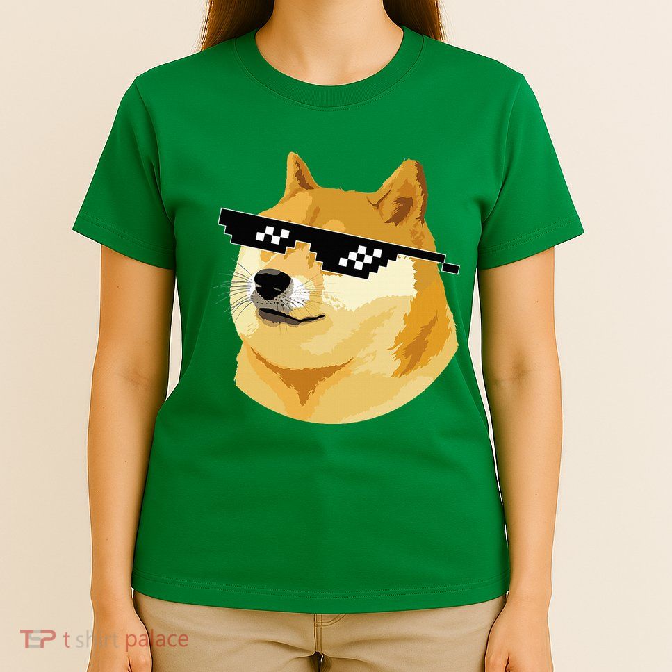 Vintage Doge Dogecoin Shiba Inu Coin Token T-Shirt