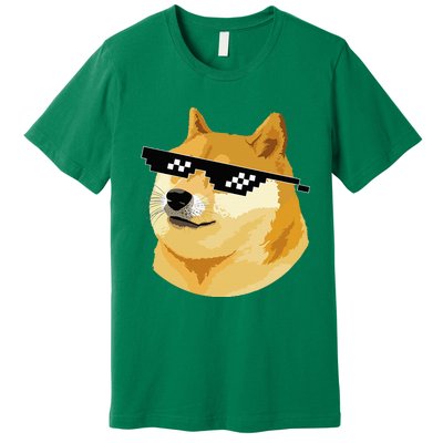 Vintage Doge Dogecoin Shiba Inu Coin Token Premium T-Shirt