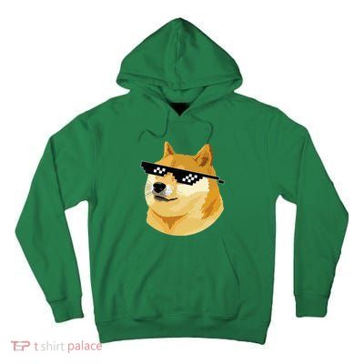Vintage Doge Dogecoin Shiba Inu Coin Token Tall Hoodie