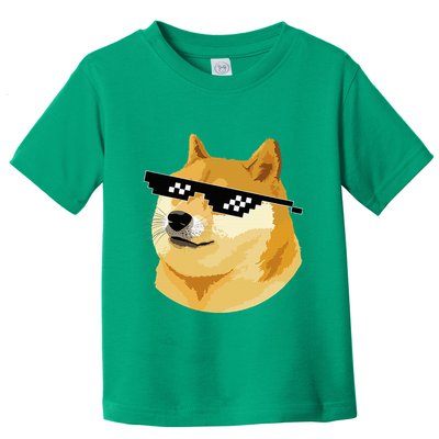 Vintage Doge Dogecoin Shiba Inu Coin Token Toddler T-Shirt