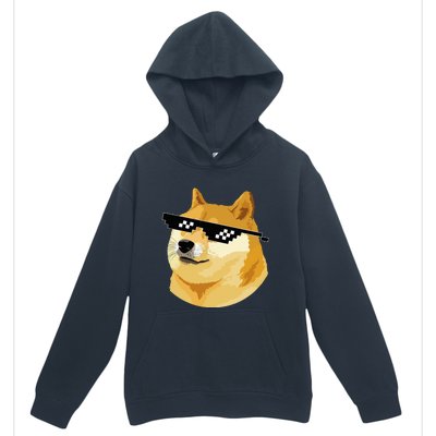 Vintage Doge Dogecoin Shiba Inu Coin Token Urban Pullover Hoodie