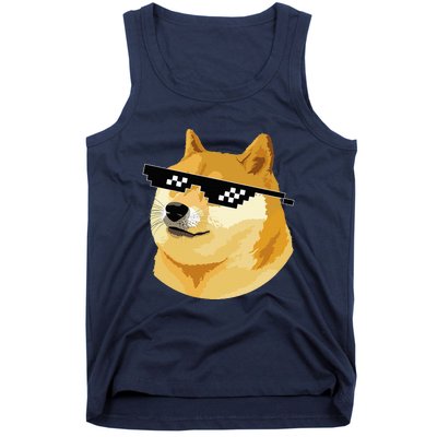 Vintage Doge Dogecoin Shiba Inu Coin Token Tank Top