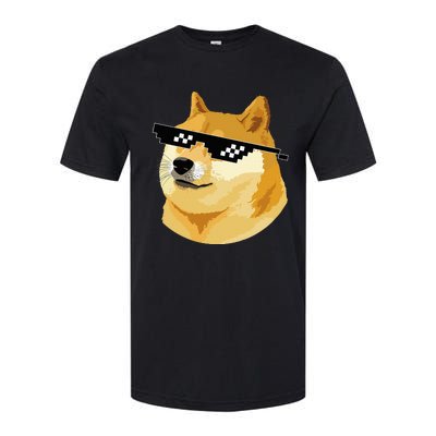 Vintage Doge Dogecoin Shiba Inu Coin Token Softstyle CVC T-Shirt