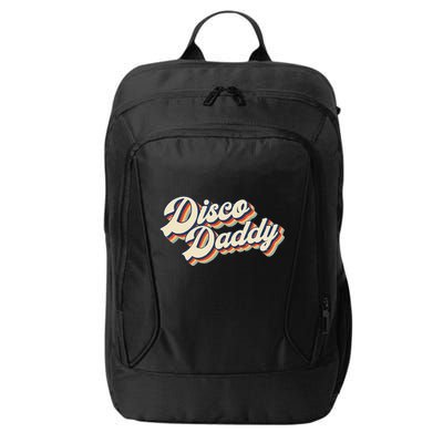Vintage Disco Daddy Retro Matching 60s 70s Gift Dad City Backpack