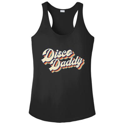 Vintage Disco Daddy Retro Matching 60s 70s Gift Dad Ladies PosiCharge Competitor Racerback Tank